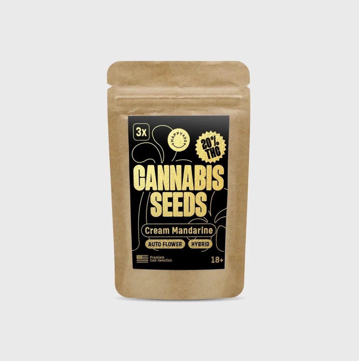 Legendary Cali Genetics Seeds Cream Mandarine 18% THC 🌱 auto flowering - Cannabissamen - Hanfify®