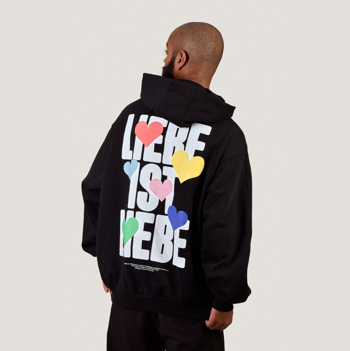 LIEBE IST LIEBE H – Black oversize Merch M - Hanfify®