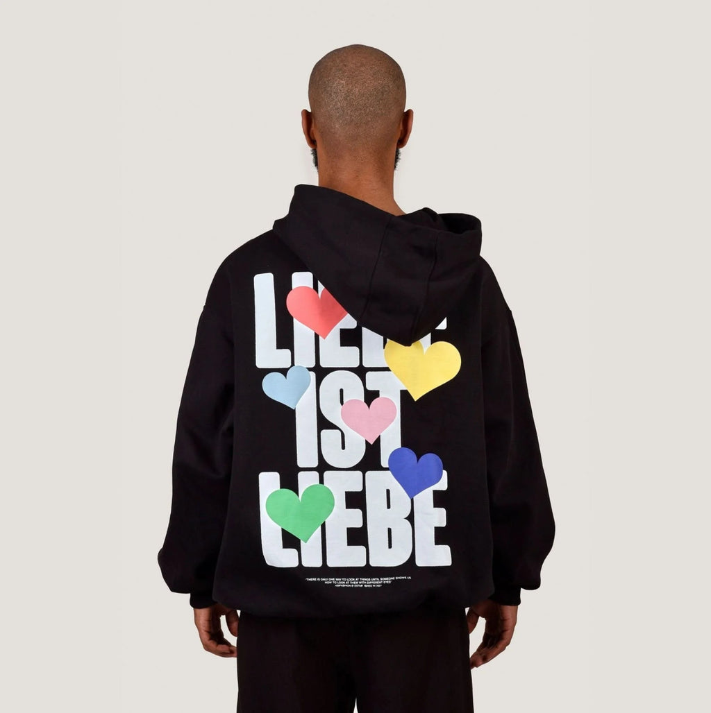 LIEBE IST LIEBE H – Black oversize Merch S - Hanfify