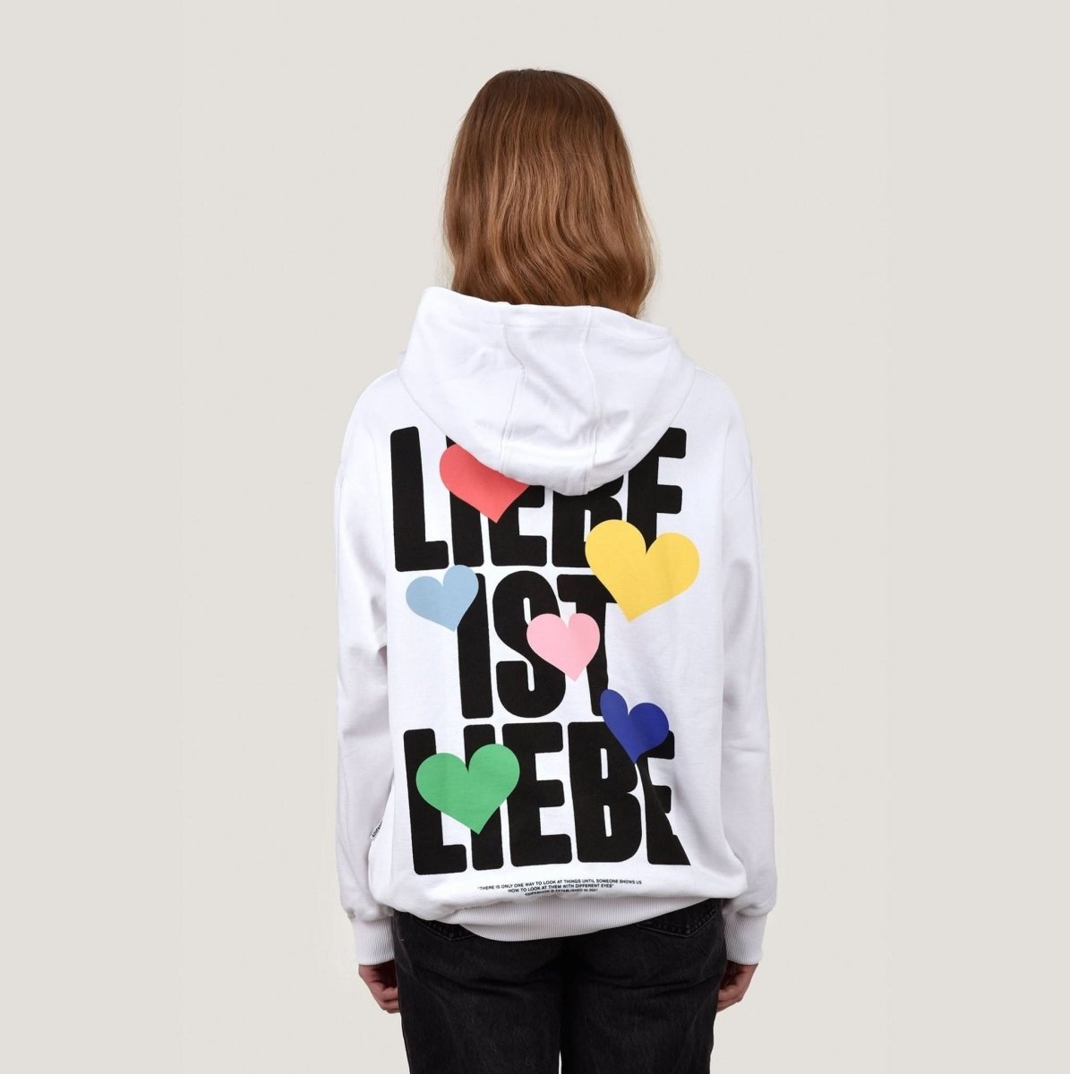 LIEBE IST LIEBE H – White oversize Merch L - Hanfify