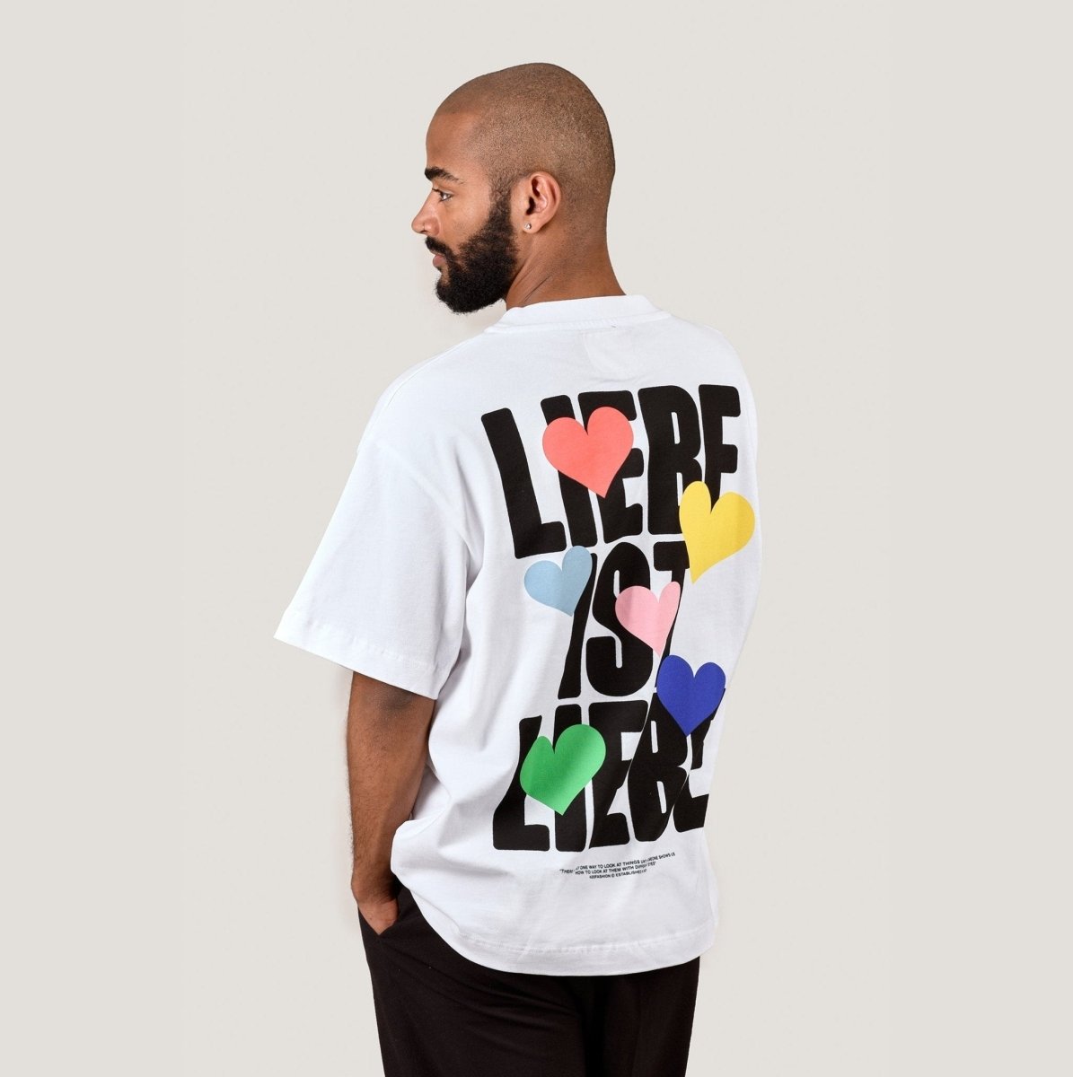 LIEBE IST LIEBE T – White oversize Merch L - Hanfify®