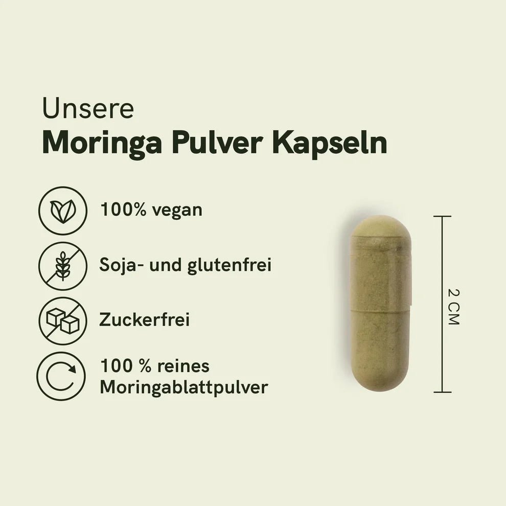 Moringa - Pulver - Kapseln Supplements - Hanfify
