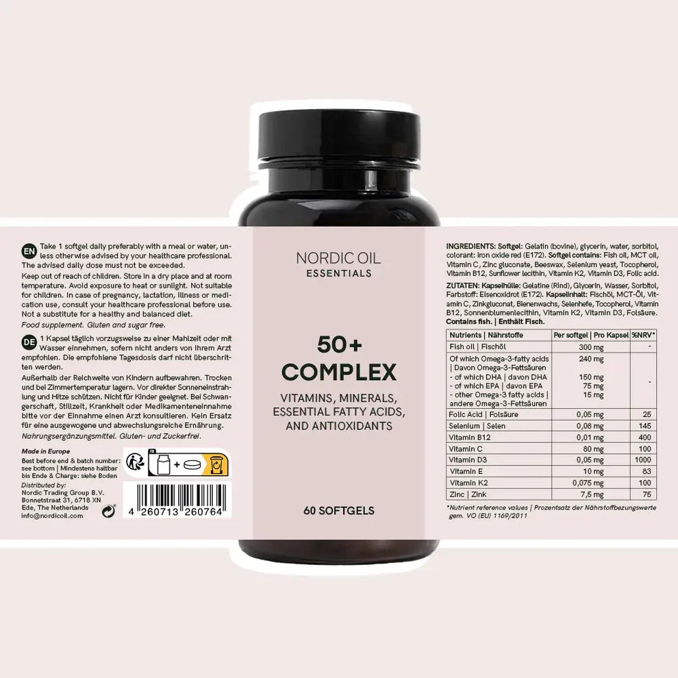 Multi Komplex 50+ Supplements - Hanfify