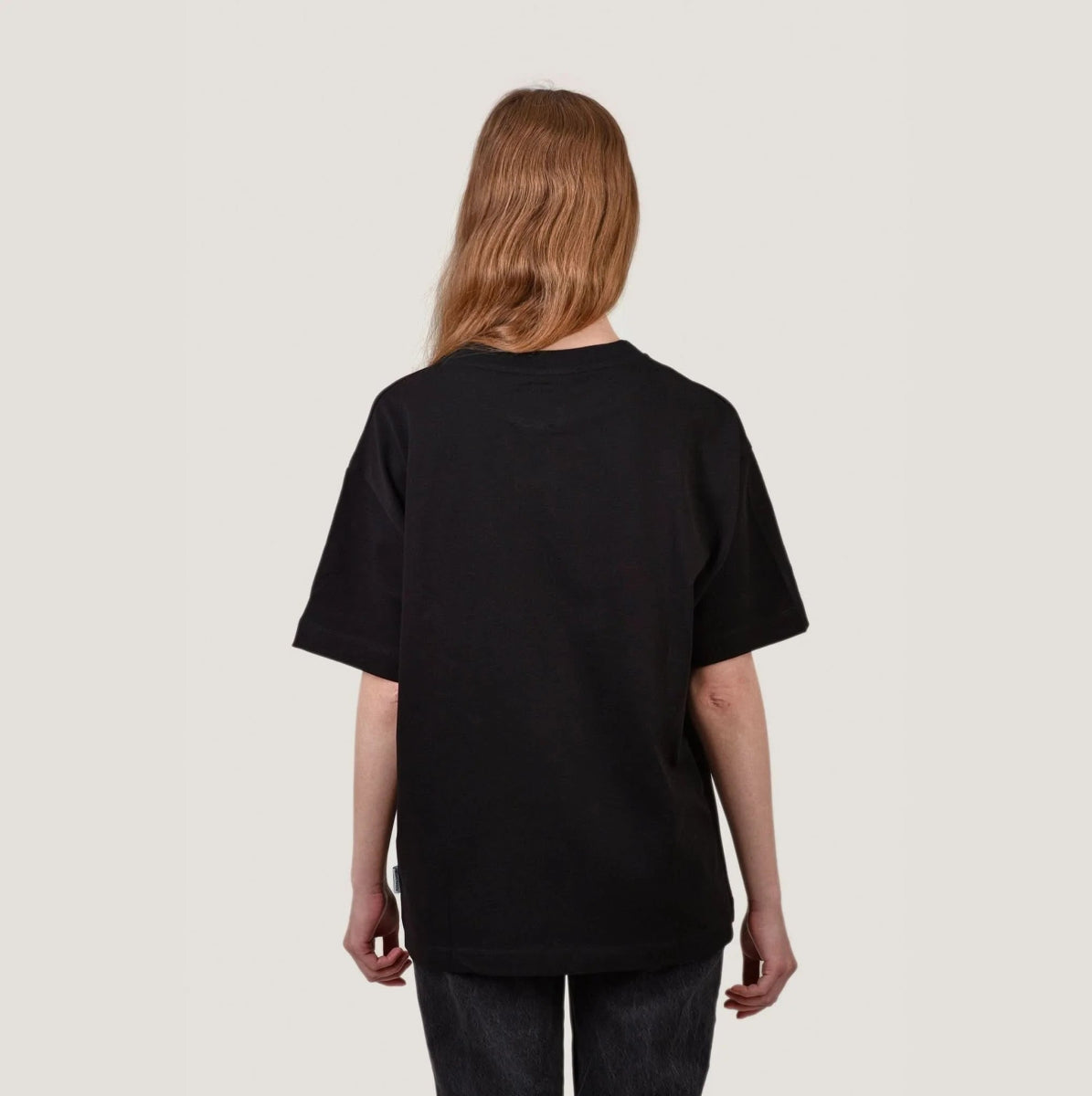 Oversize T - Kragen mit Stick Schwarz Merch M - Hanfify
