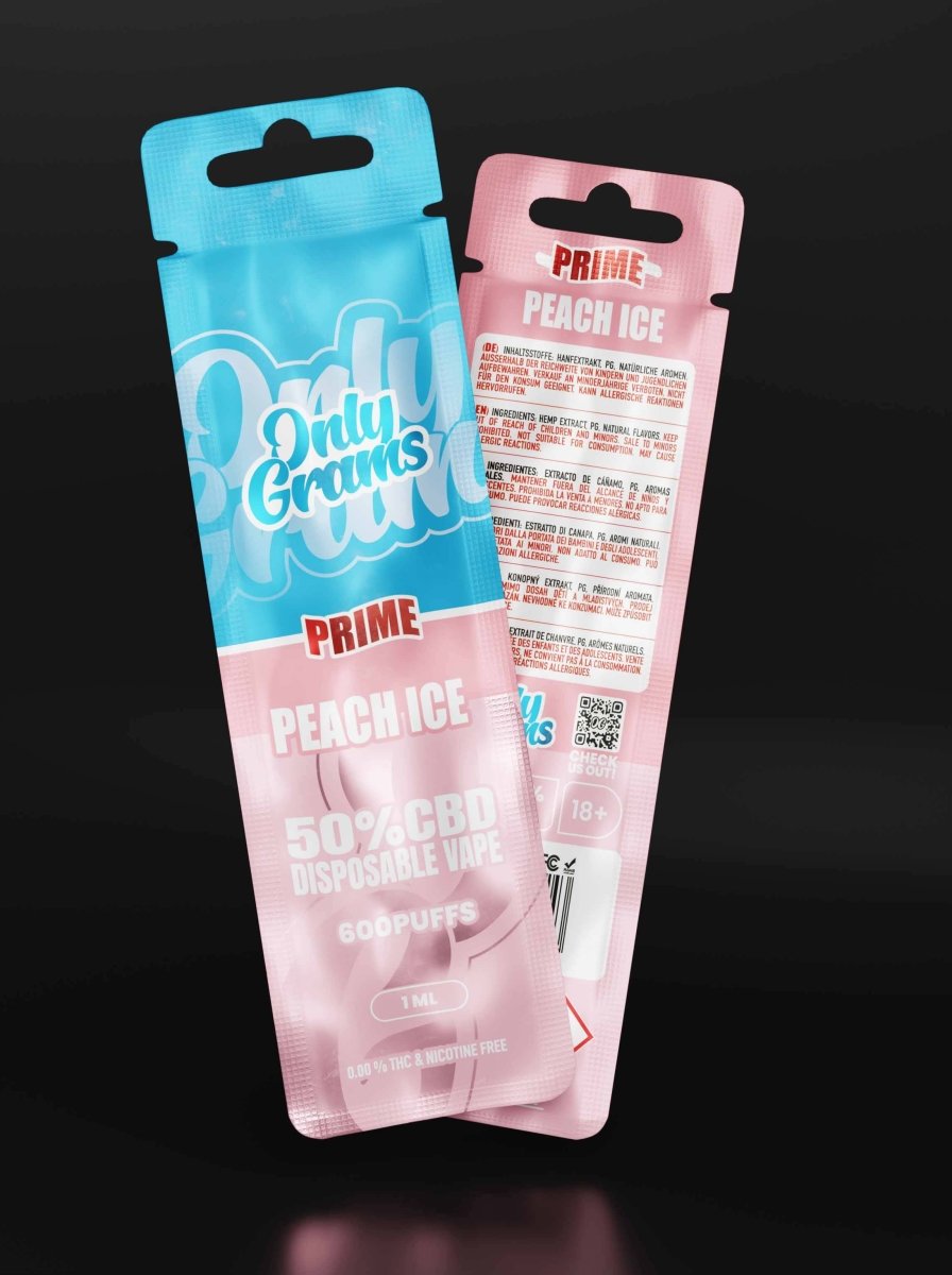 Peach Ice CBD Vape 50% CBD Vapes - Hanfify