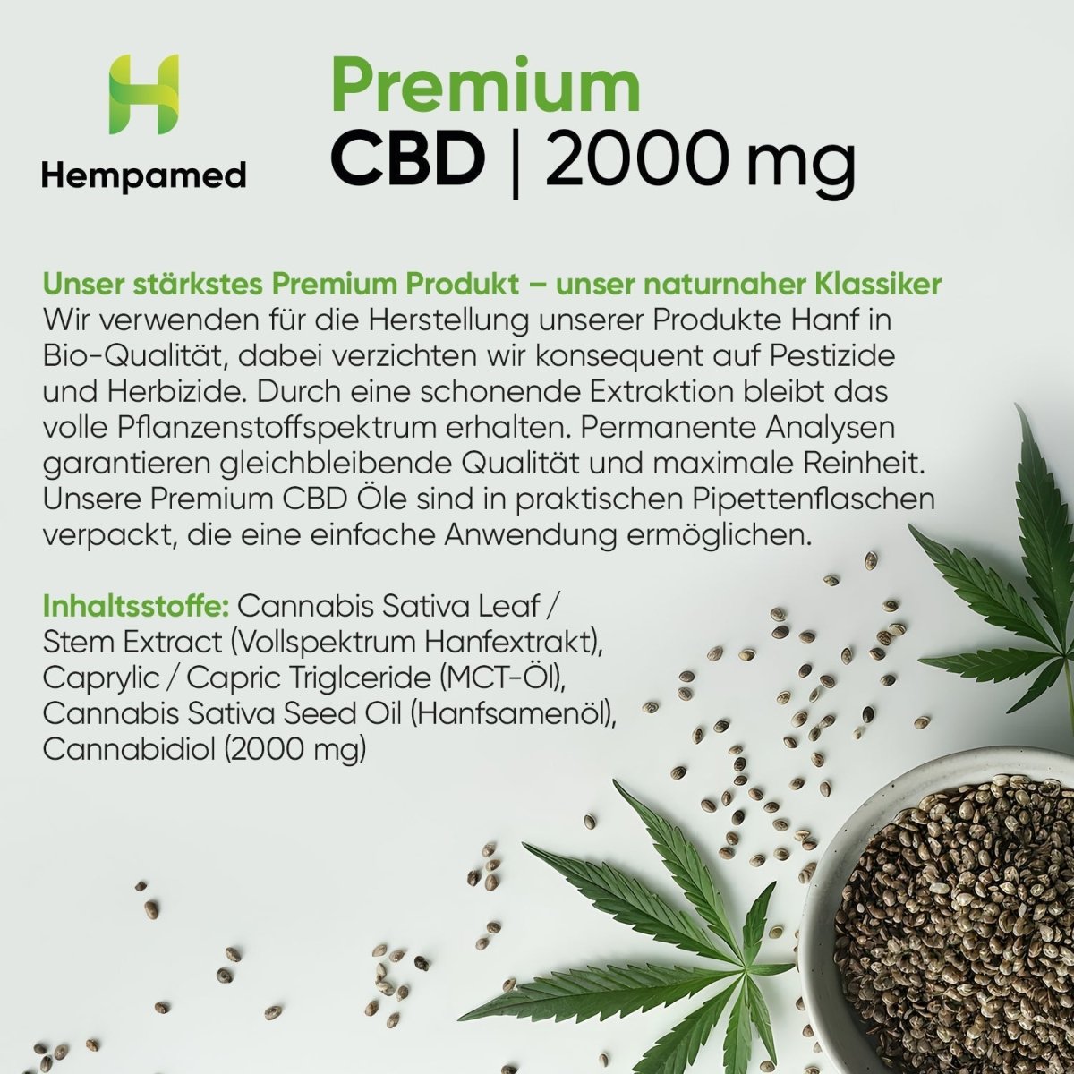 Premium CBD Öl 20 % Öl - Hanfify®
