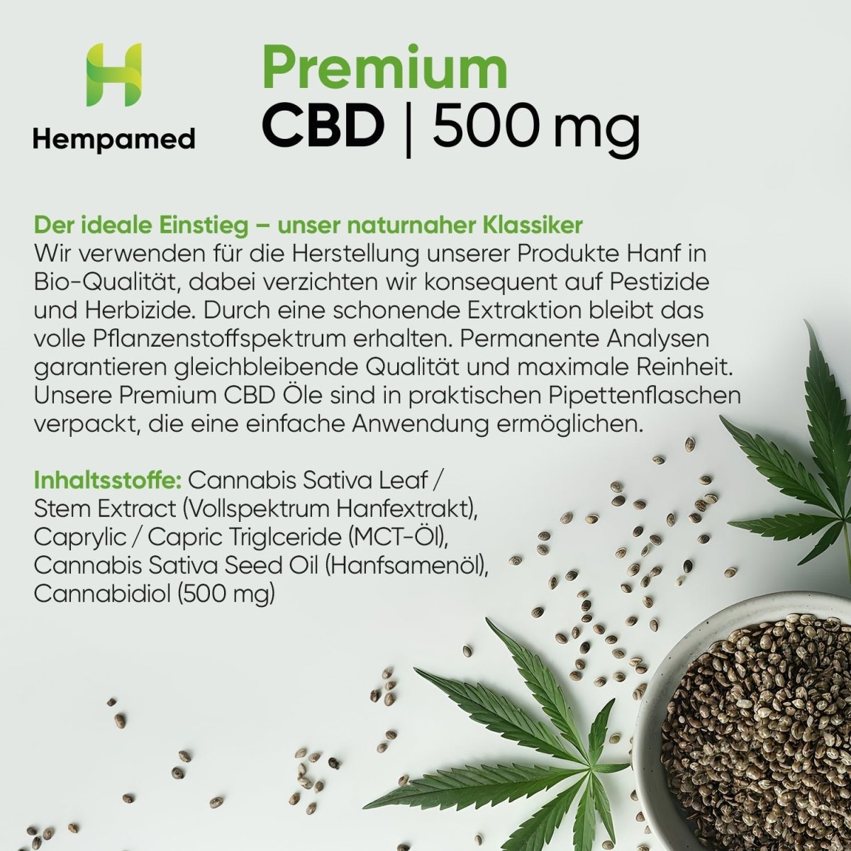 Premium CBD Öl 5 % Öl - Hanfify®