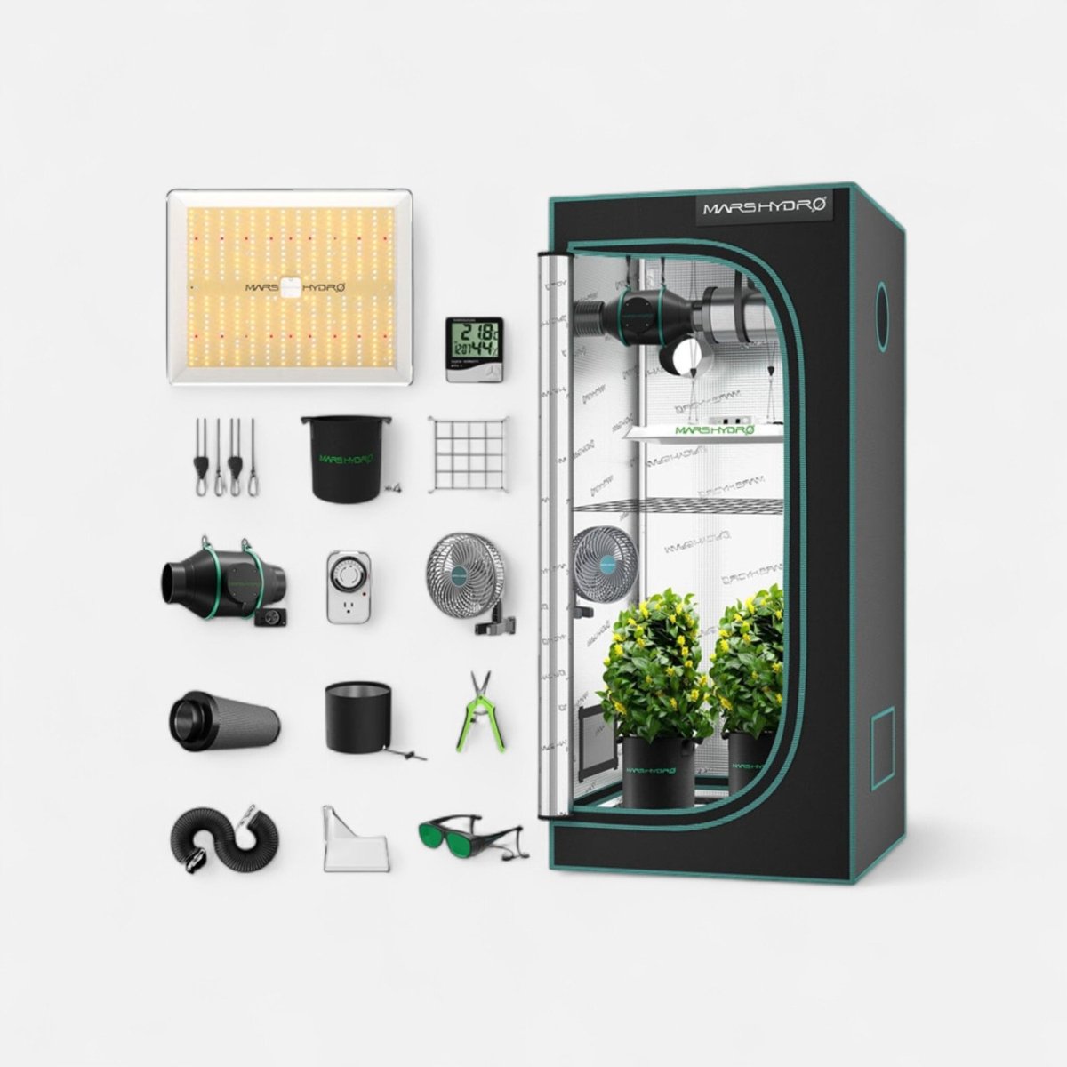 Premium Growbox Komplettset M - Growshop - Hanfify®
