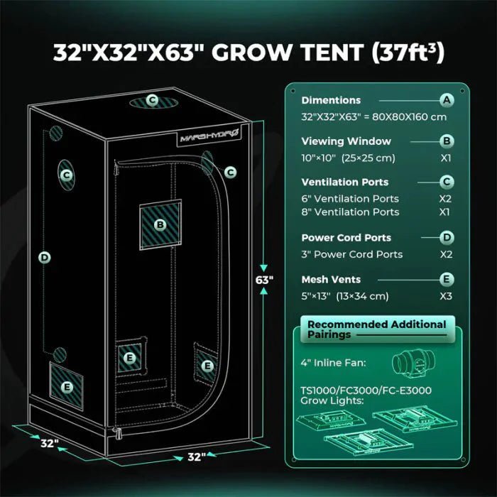 Premium Growbox Komplettset M - Growshop - Hanfify®