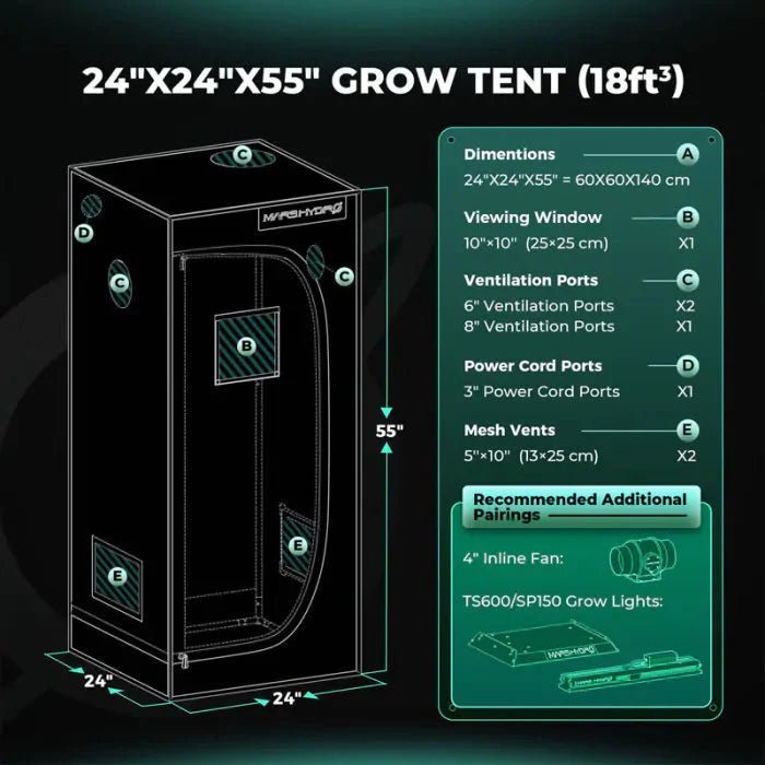 Premium Growbox Komplettset S - Growshop - Hanfify®