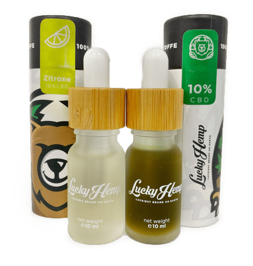 Probier - Set Aromaöl Zitrone + 10% Vollspektrum CBD - Öl Öl 2x 10ml - Hanfify®