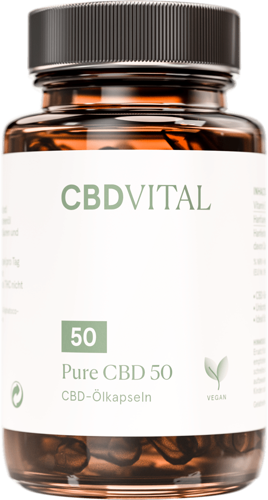 PURE CBD 50 - Kapseln Edibles 60 Kapseln - Hanfify