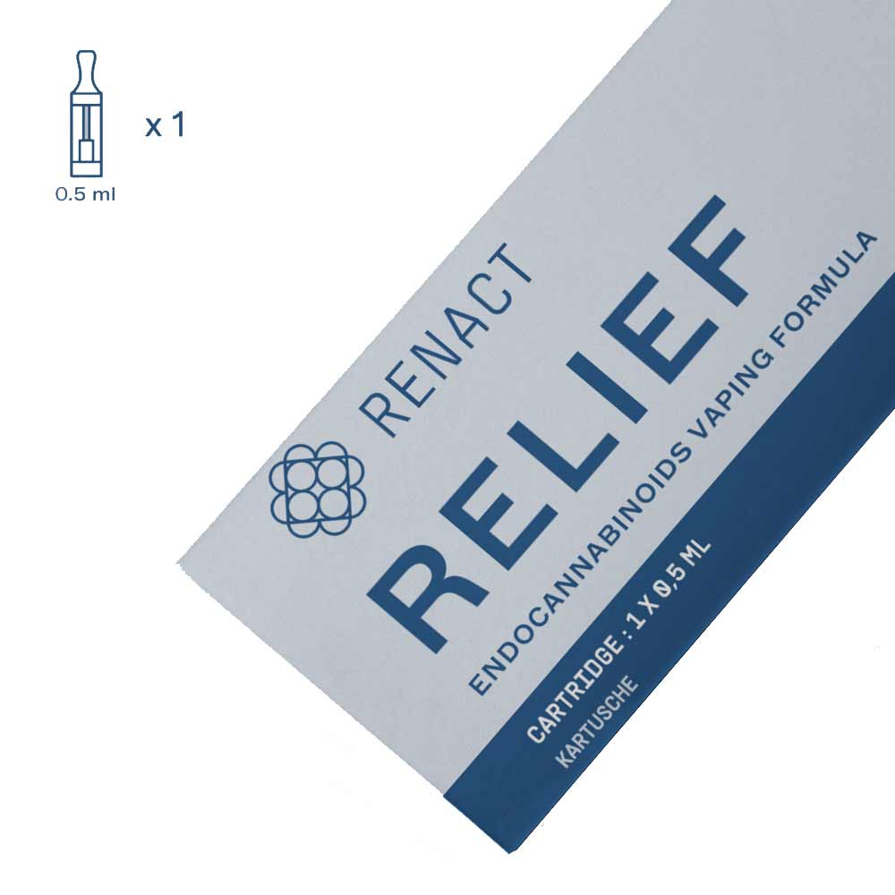 Renact Vollspektrum Cannabinoid Kartusche Relief Vapes 0,5ml - Hanfify