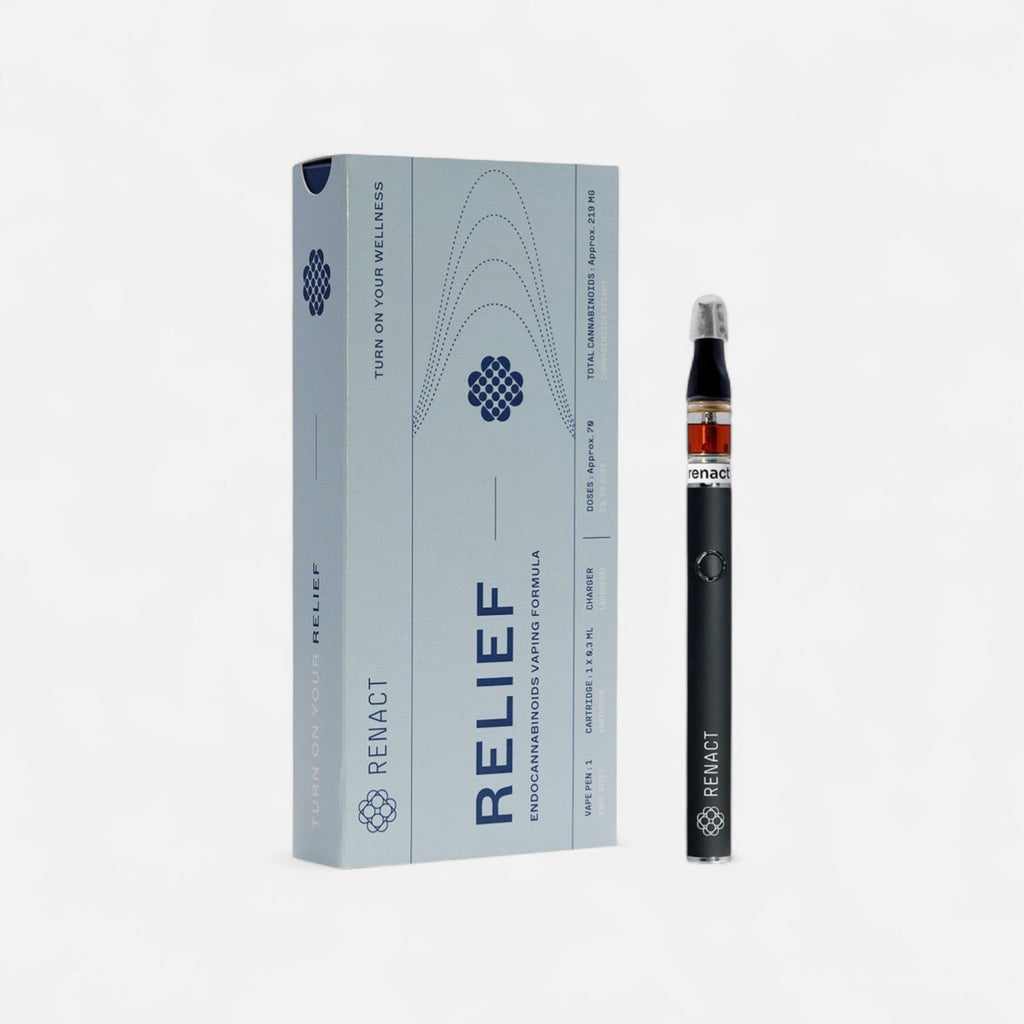 Renact Vollspektrum Cannabinoid Starterset Relief Vapes 0,5ml - Hanfify