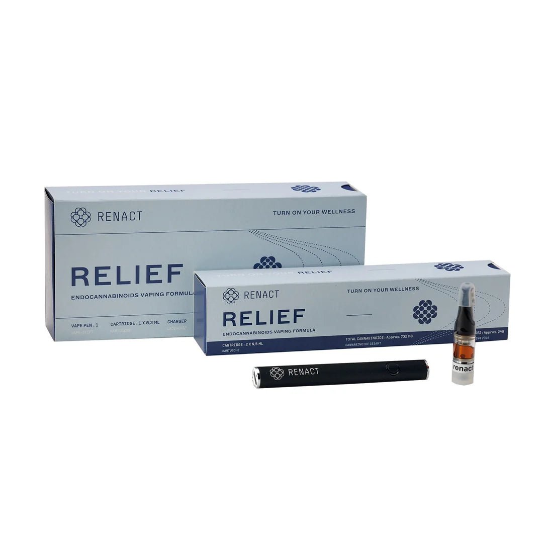Renact Vollspektrum Cannabinoid Starterset Relief Vapes 0,5ml - Hanfify