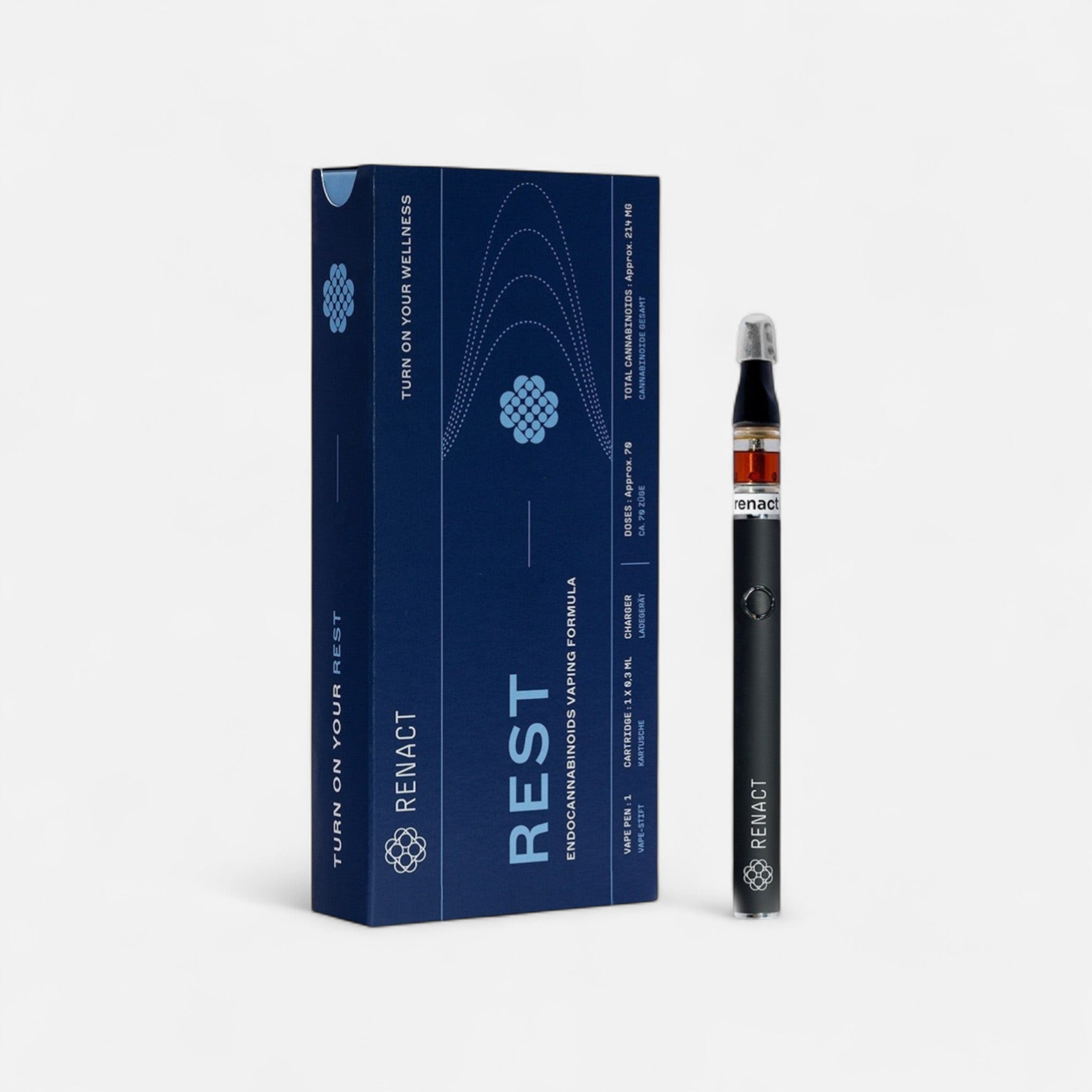Renact Vollspektrum Cannabinoid Starterset Rest Vapes 0,5ml - Hanfify