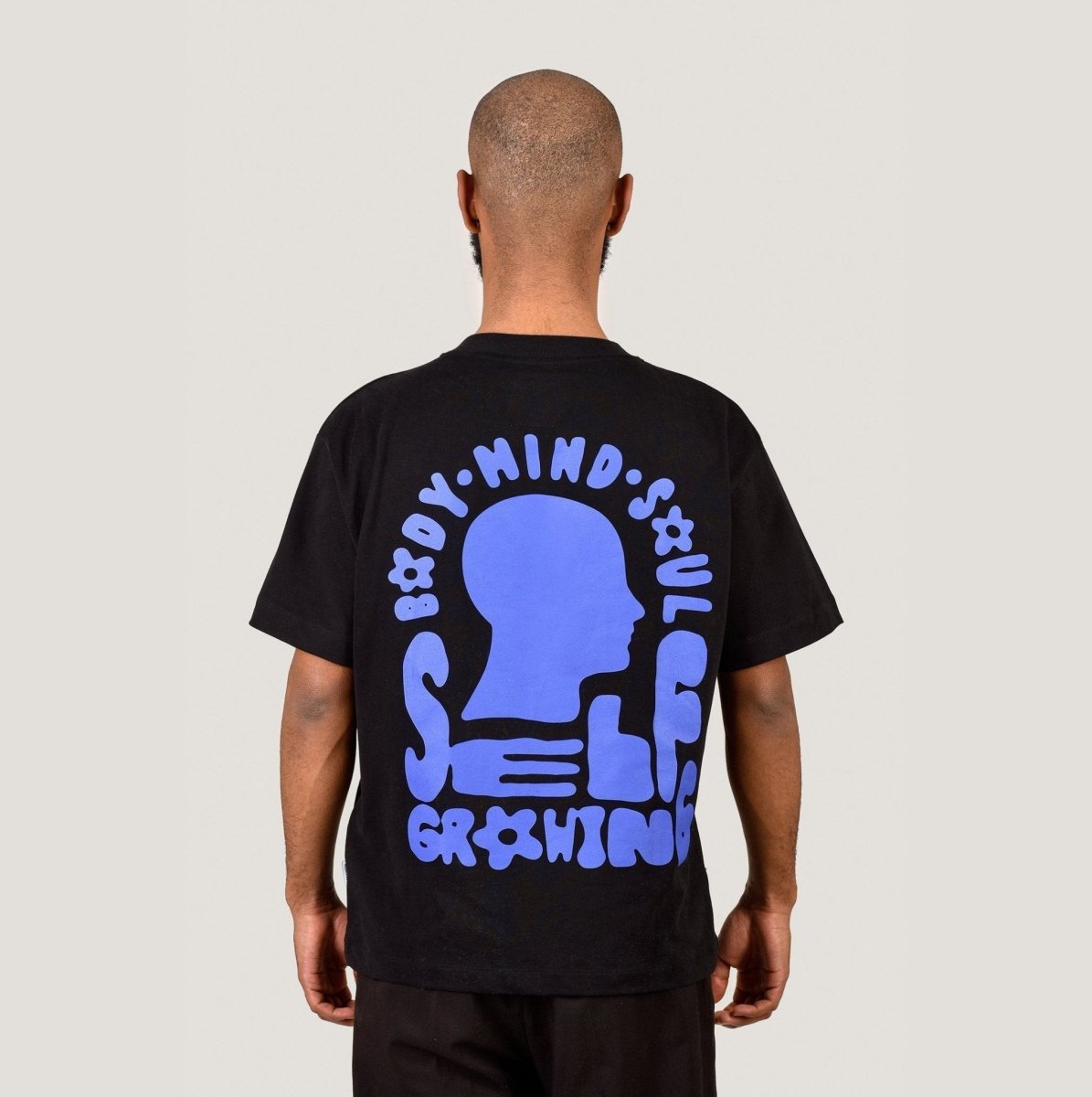 SELF GROW T – Black oversize Merch M - Hanfify®
