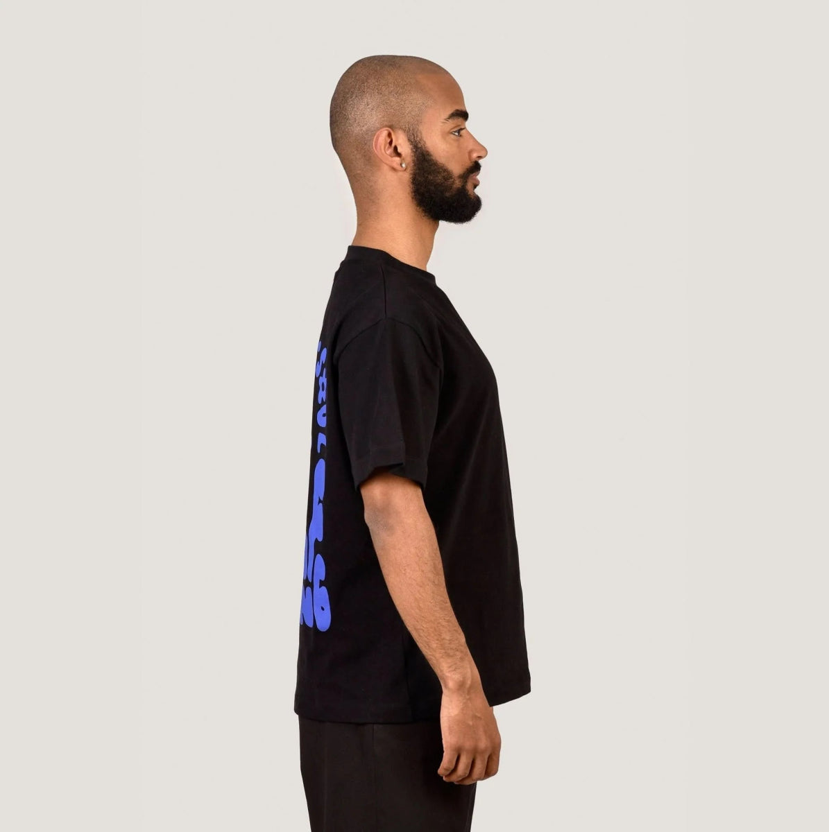 SELF GROW T – Black oversize Merch S - Hanfify