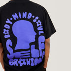 SELF GROW T – Black oversize Merch S - Hanfify