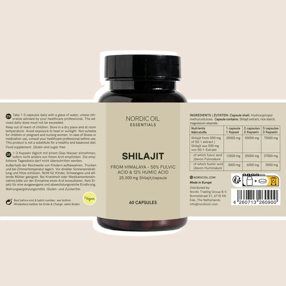 Shilajit Kapseln Supplements - Hanfify