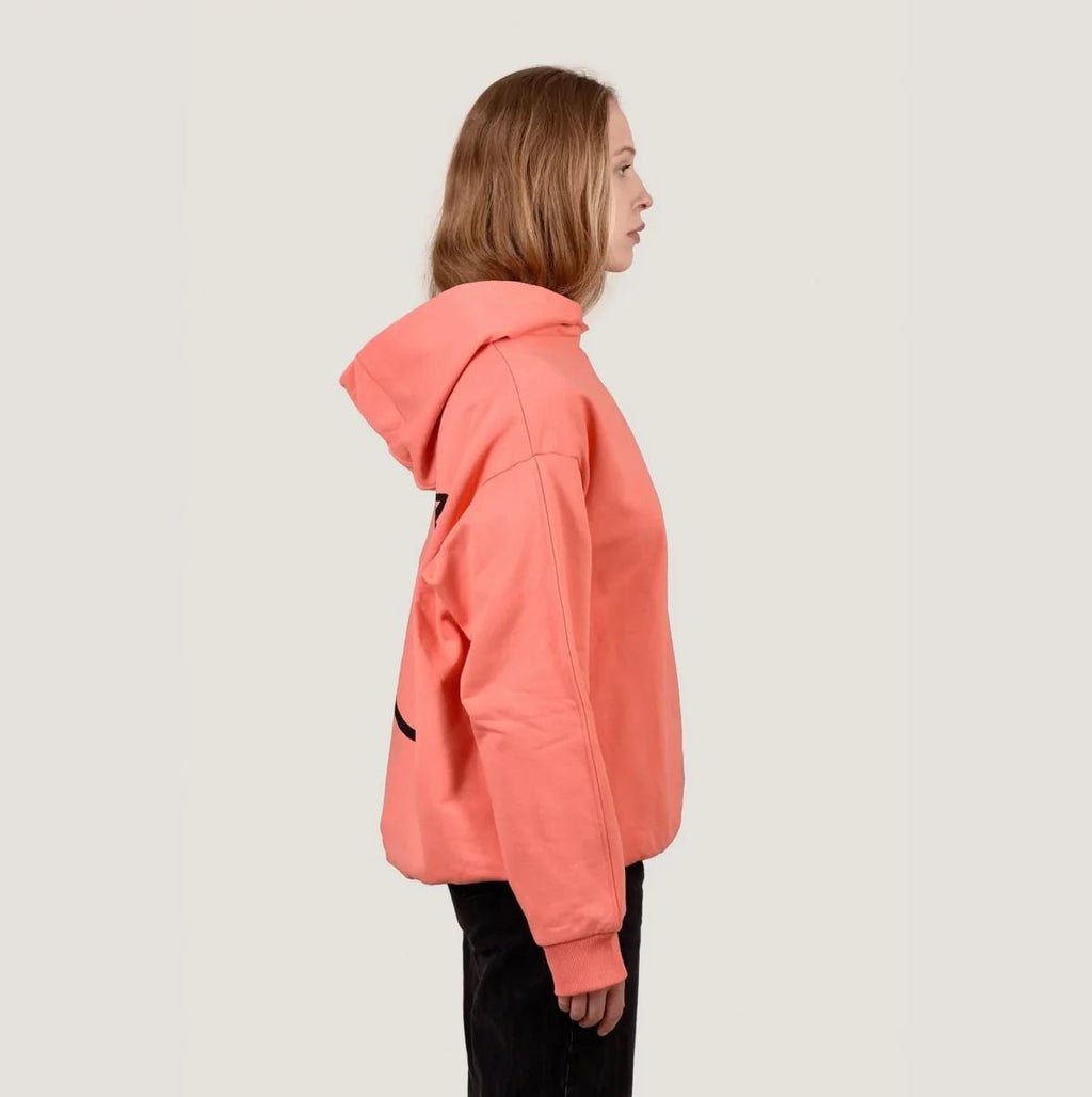 SMILE HOODIE - CORAL - Merch - Hanfify®