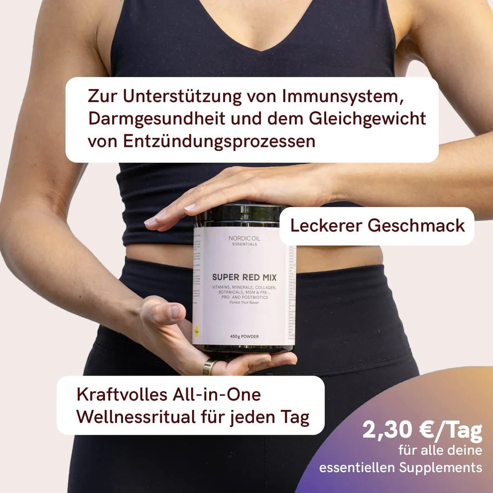 Super Red Mix + Gratis Flasche Supplements - Hanfify