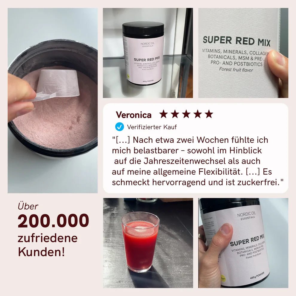 Super Red Mix + Gratis Flasche Supplements - Hanfify
