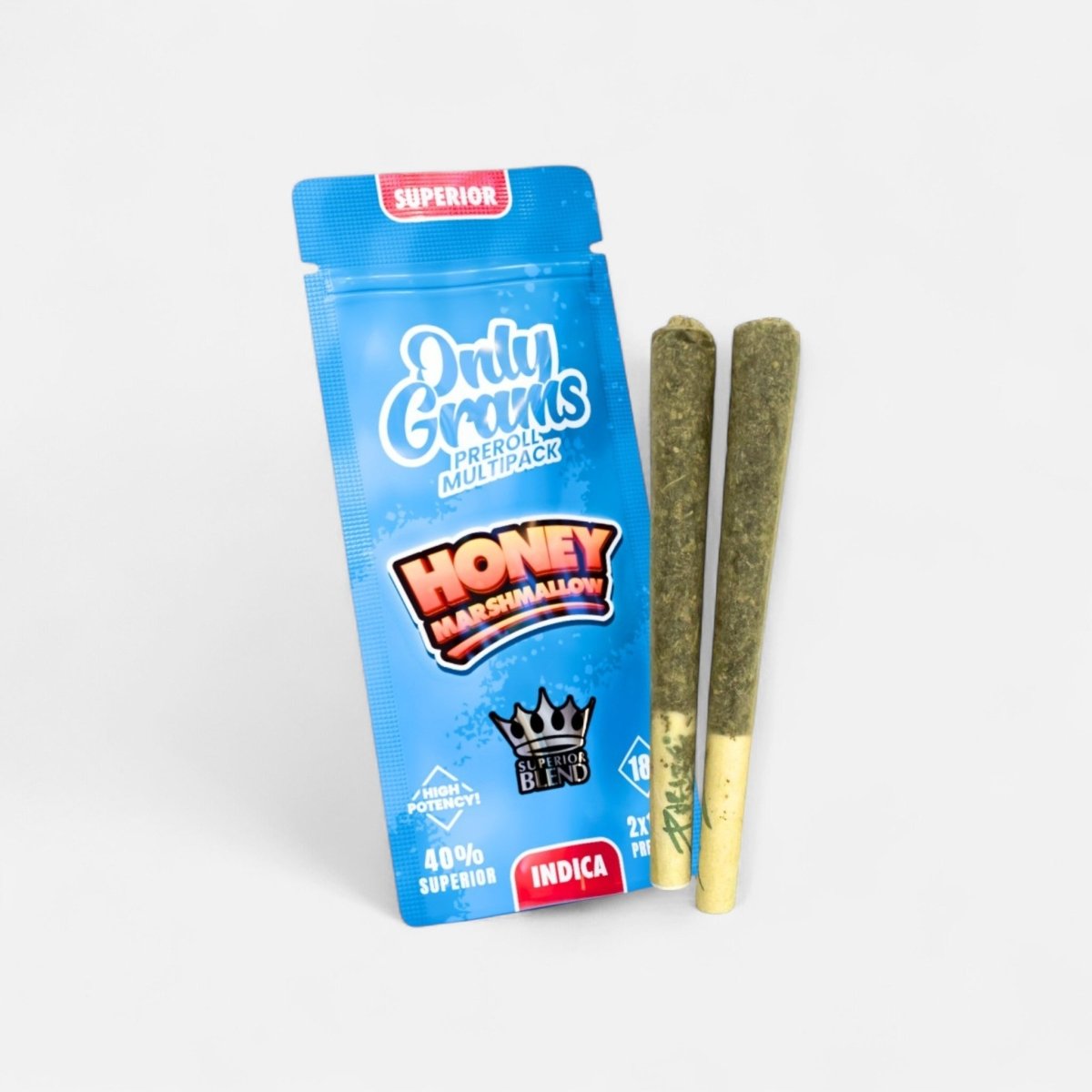 Superior Pre - Rolls 40% - Honey Marshmallow 3g Joints - Hanfify