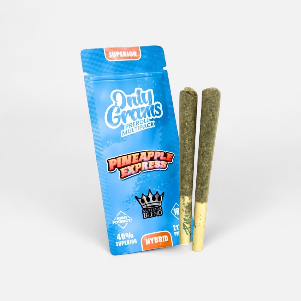 Superior Pre - Rolls 40% - Pineapple Express 3g Joints - Hanfify